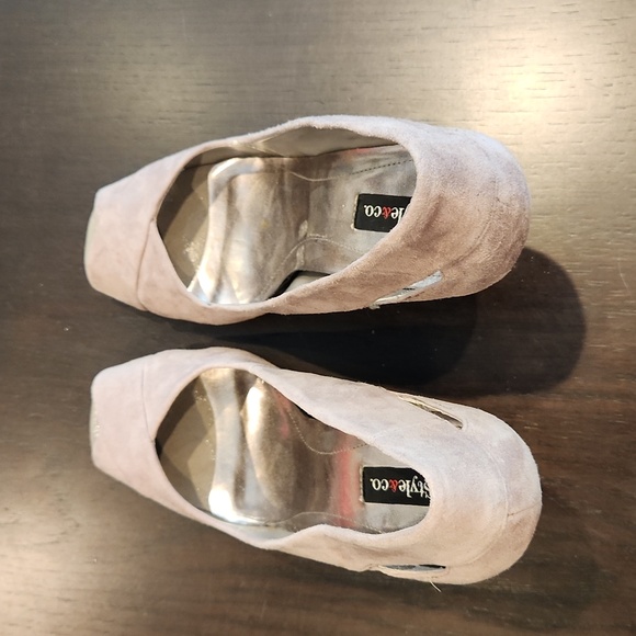 Style & Co womans suede heel size 8 gray - Picture 8 of 16